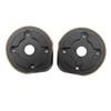 2Pcs Outer Portal Covers Black Antiwear Rustproof High Accuracy Portal Covers Weights for SCX10 III Capra 1/10 Crawler