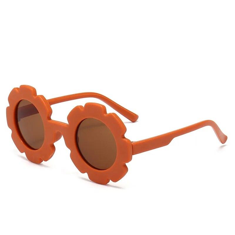 Kids Sunglasses Cartoon Heart Sunflower Sunglasses Girls Boy Children Outdoor Round UV400 Sun Glasses Kids Sunglasses