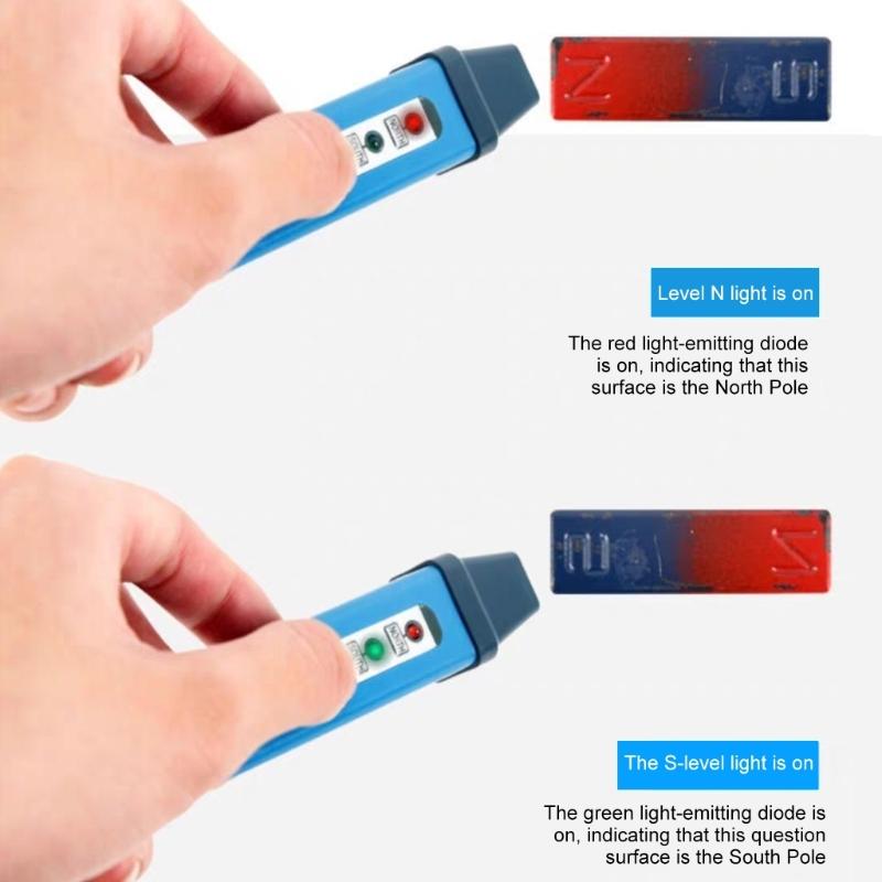 Plastic Magnetic Polarity Tester Portable Design Easy One Button Operation Suitable For Industrial Electrical & Home Use