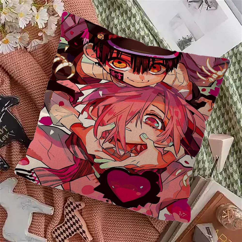 Toilet-Bound Hanako-kun 45*45cm Cushion Cover Pillow Cover Decor Pillowcase Home Pillowcase For Couch Pillow