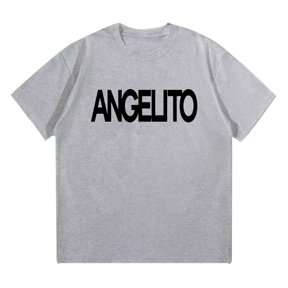 

Футболка Bad Gyal Angelito Rapper Bad Gyal Hip Hop Футболка Модные женские топы с короткими рукавами Харадзюку Хлопок Мужская повседневная одежда Y2K 4XL