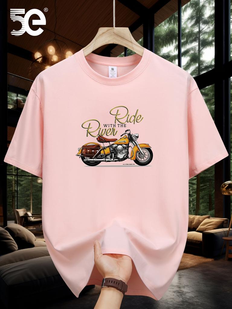 Mens Heavyweight 100 Cotton Graphic Tshirt Lightweight and Breathable Comfortable Casual Wear Trendy Machine Washable