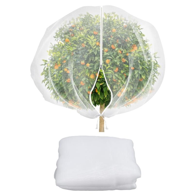 Garden Plants Mesh Netting Multipurpose Large Coverage Protective Prevents Bird Garden Mesh Covers Bags With Drawstring 3x3m /