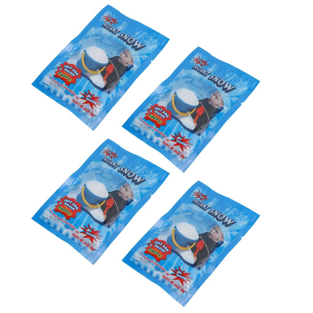 20 STÜCKE Falschschnee-Pulver Sicher Flauschig Simulation Künstlicher Schnee für Winterdekoration Feiertagsparty-Zubehör