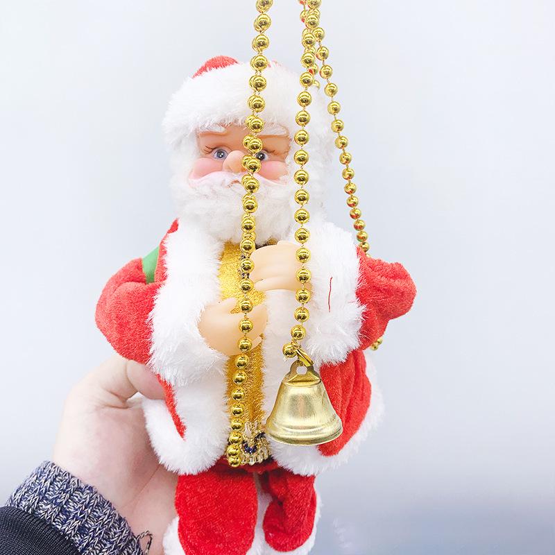 Elektrický Hudobný Santa Claus Lezúci po Lane Okenná Výstava - Prázdninový Darček pre Deti