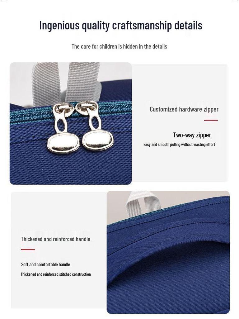 Rucksack mit großem Fassungsvermögen und Rückenschutz für Jungen und Mädchen der Klassen 1-6