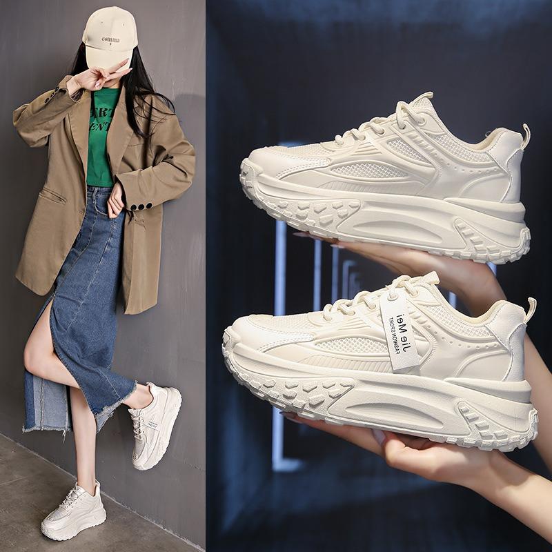 2025 Large Size Women Sneakers Summer Casual Breathable Mesh Flats Chunky Sneakers Plus Size 41 womens shoes Chaussures Femme