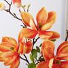 Große Künstliche Magnolienblüte Handgemacht Realistisches Gefühl Kunstmagnolienzweig Realistisches EVA Künstliche Orchidee Tischdekoration