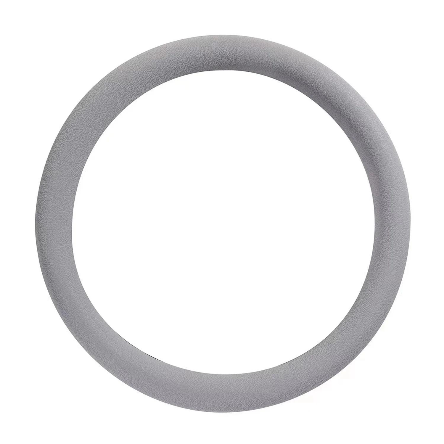 

1PC Universal Round D-Shaped 32cm Wheels Comfort Grip Silicone Car Steering Wheel Cover All Seasons Non-Slip Sweat-Absorbent серый