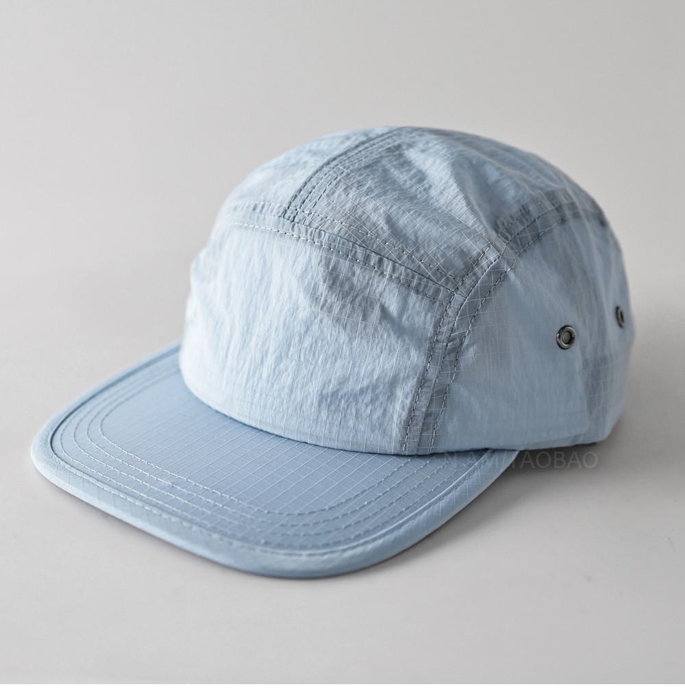 Outdoor Sports Waterproof Quick-drying Baseball Cap Japanese Street 5-panel Flat Brim Cap Summer Breathable Sun Baseball Cap