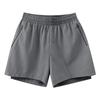 2024 Men's American Style Quick-Dry Reflective Running Shorts, Three-Quarter Length Fitness Pants
