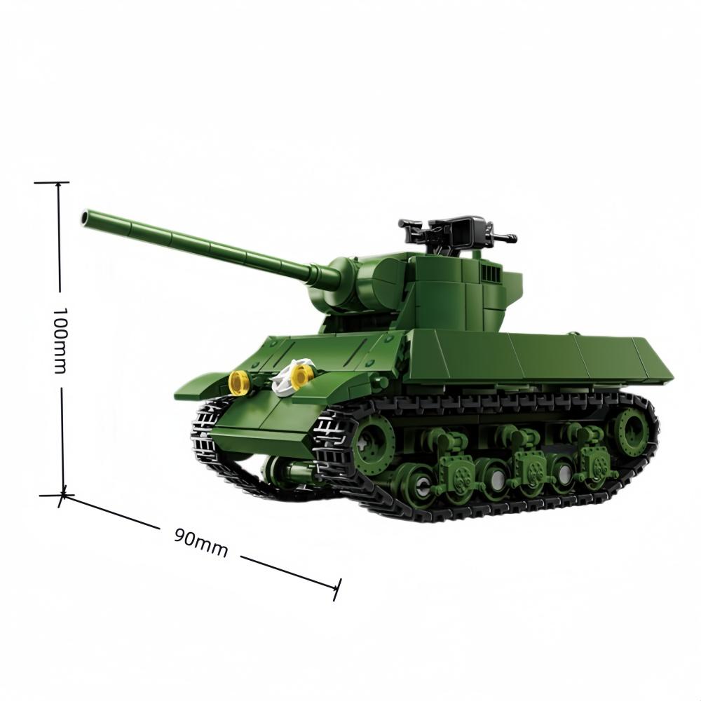 M4A1 Battle Tanks MOC Assembly Building Block Model Tanks Model Set DIY Handcraft Ornament Display Decor Holiday Birthday Gifts