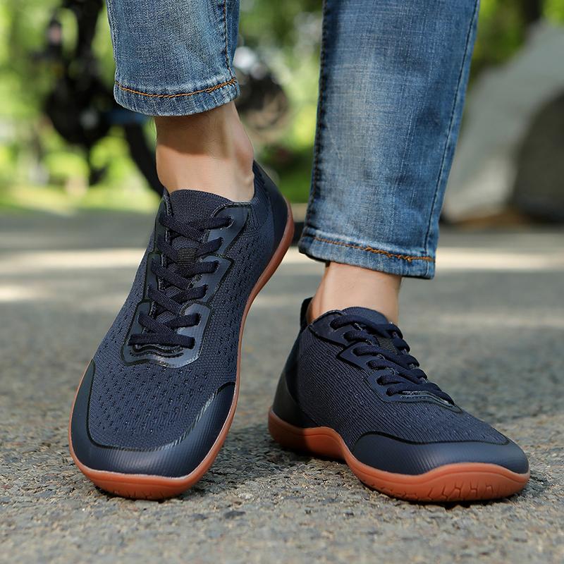 Mesh Casual Sneakers met Brede Neus Lichtgewicht Ademend Crosstraining Schoenen Dames Heren Antislip Wandelen Platte Schoenen