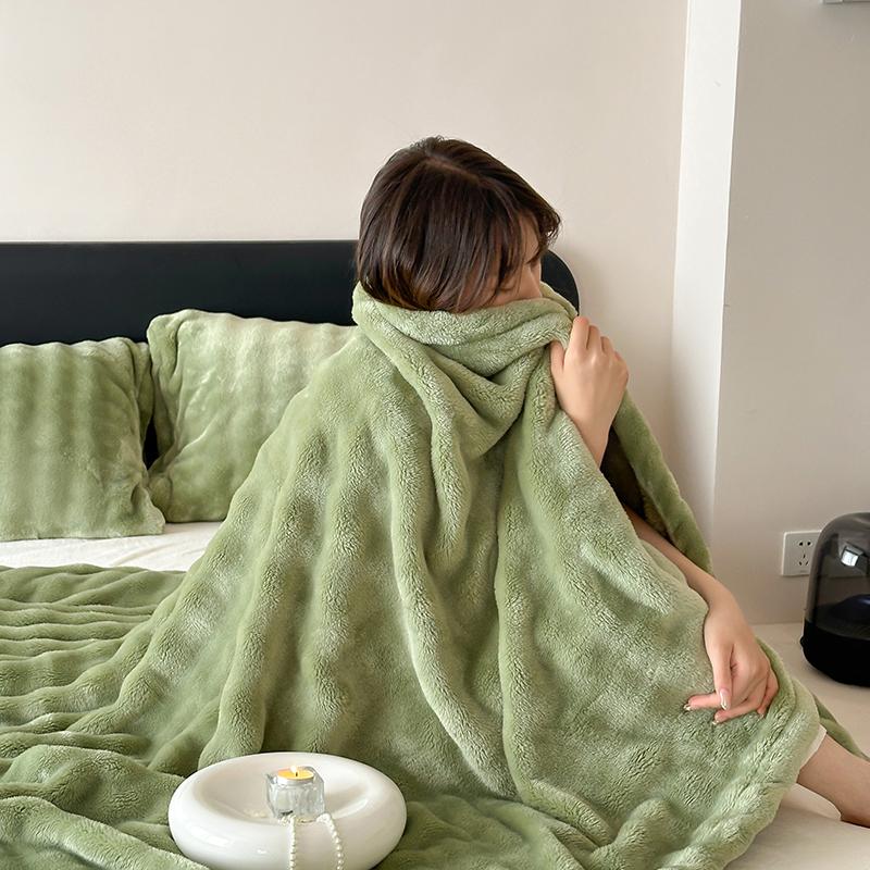 

Чистый цвет искусственного меха одеяло зимнее тепло супер удобные пледы высококачественное теплое зимнее одеяло для дивана-кровати 100x150cm (39x59in)