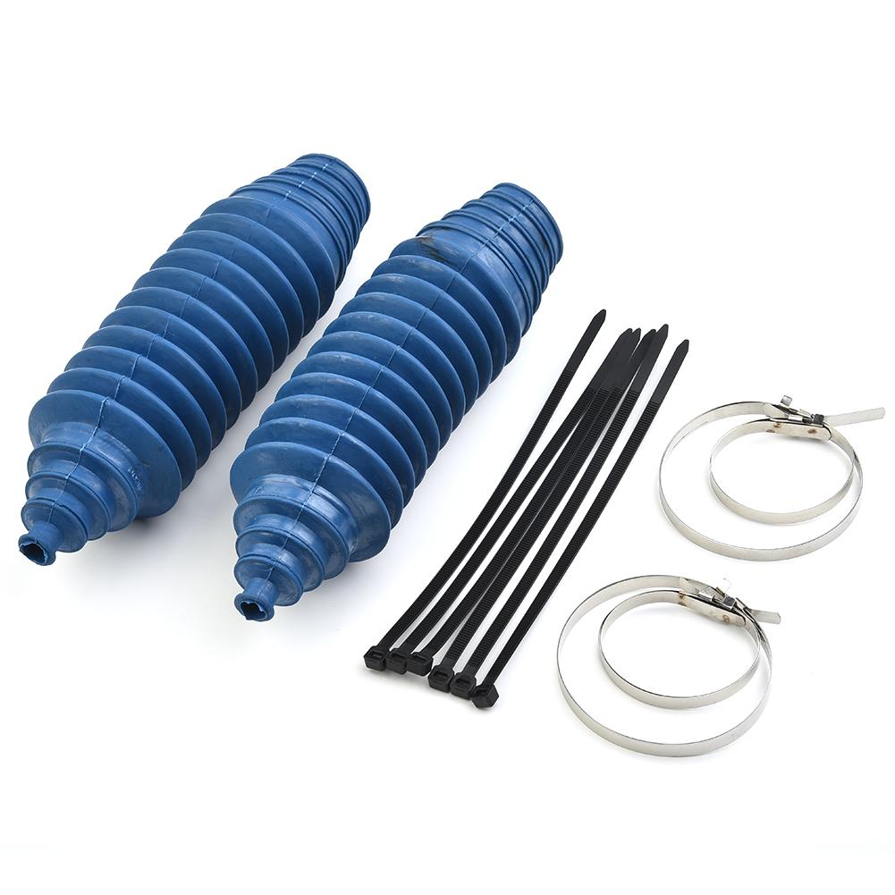 2 Set Gaiter Pinion Boot Accessory Blue Kit Parts Rack And Pinion Steering Boot Replacement Silicone High Quality