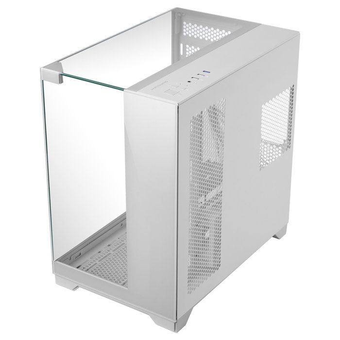 Mars gaming mc-vision caja atx triple cristal templado sin marco diseño doble cámara usb 3.0 blanco