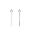 Camellia 999 Sterling Silver Earrings - Elegant Women's Ear Studs, High-End Jewelry 2025