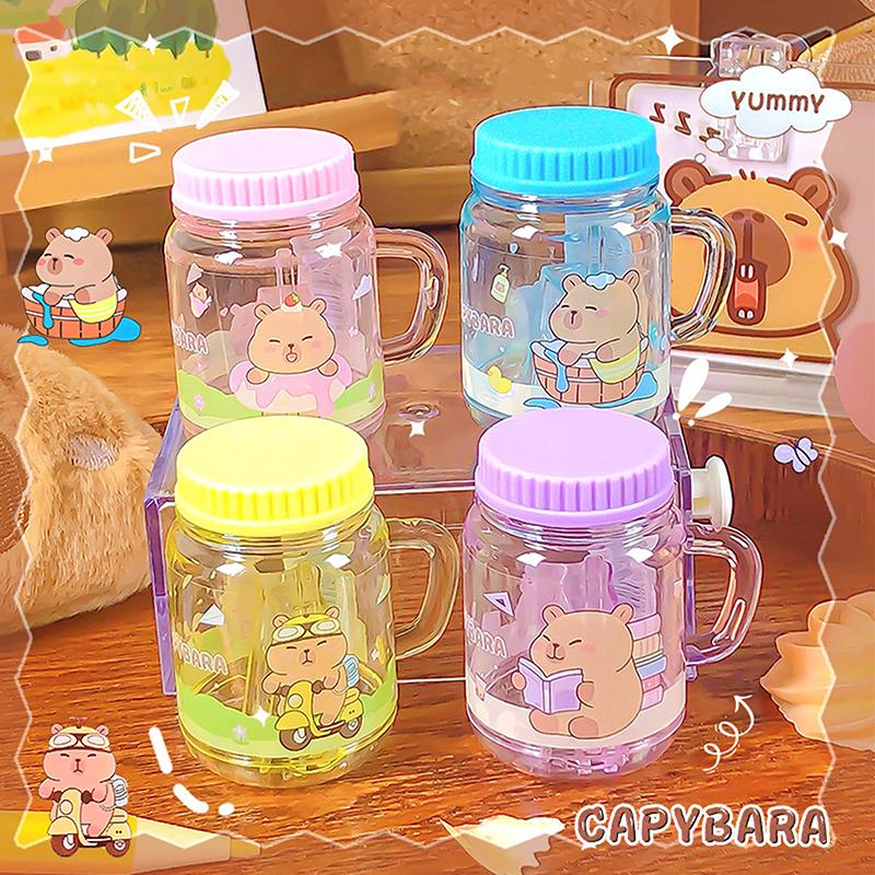 2Pcs Kawaii Portable Capybara Pencil Sharpener Creative Cartoon Pencil Sharpener Office School Supplies Student Stationery Gifts