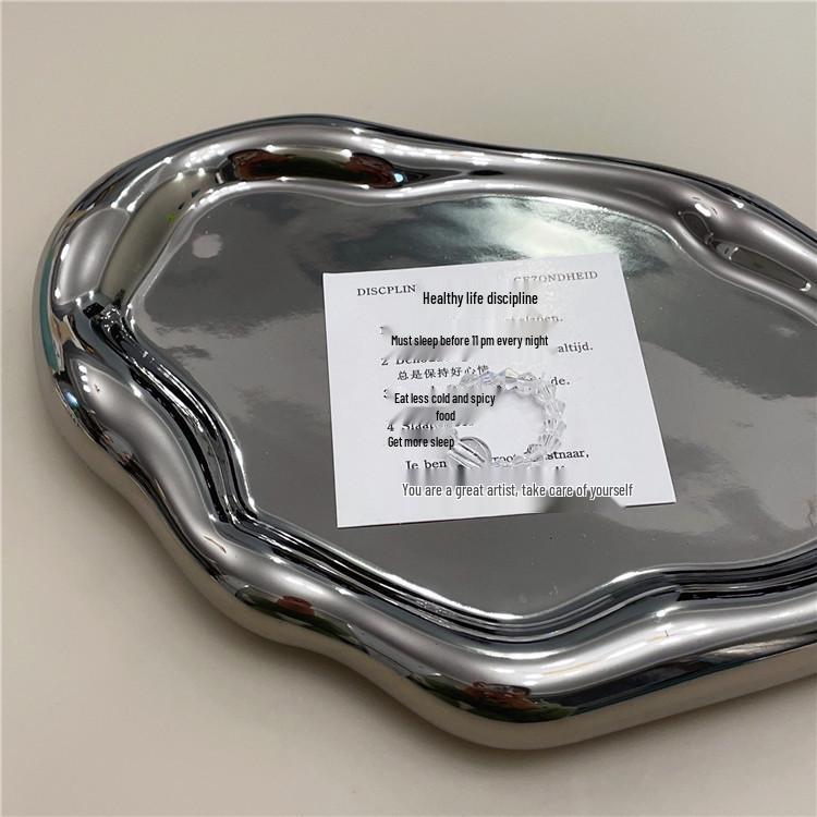 Korean Retro Geometric Heart & Clover Crystal Pearl Ring