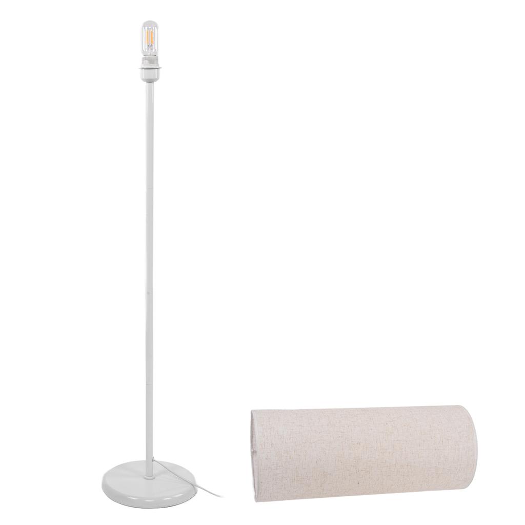Stoff Metall Stehleuchte 2700K LED Moderne Stehlampe für Schlafzimmer Büro Wohnzimmer AU Stecker 220V