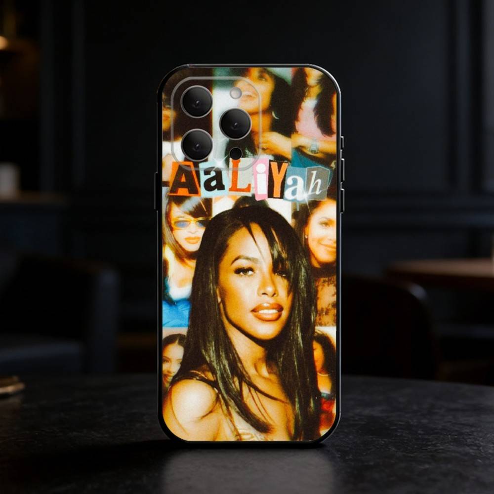Singer A-AaliyahS hip pop Phone Case Silicone black Soft For IPhone 17,16,15,14,13,12,11,SE,Plus Pro Max
