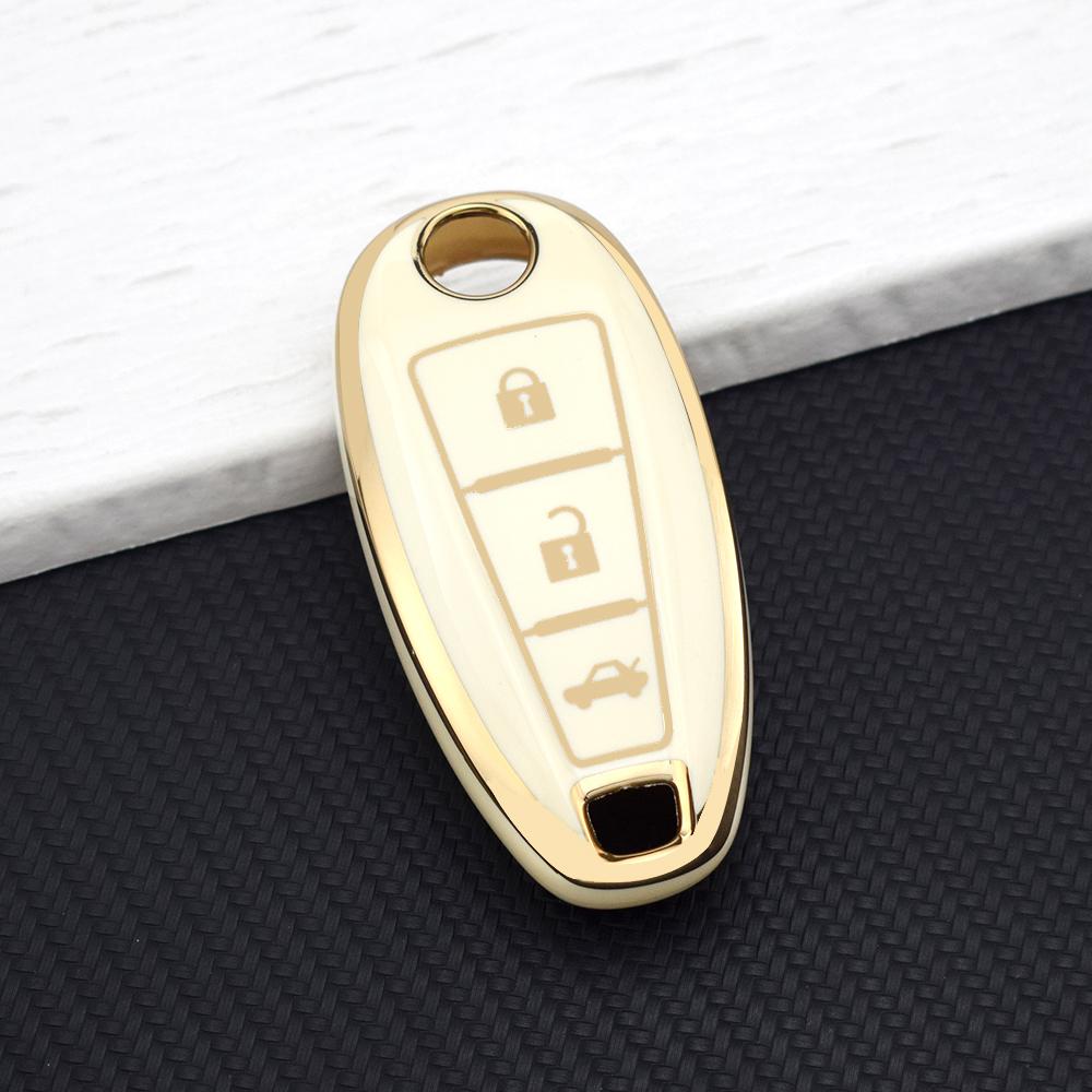 Key Cover Case Key Chain For Suzuki Baleno Ertiga Ciaz Ignis Kizashi Swift SX4 S-Cross Vitara TPU Car Smart Key Case Protector
