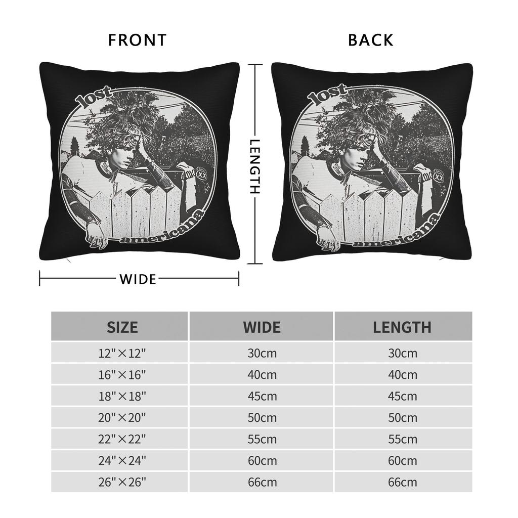 MGK povlak na polštář Polyesterový potah na polštář Dekorativní povlak na polštář s motivem Machine Gun Kelly Domácí Drop Shipping 4040cm