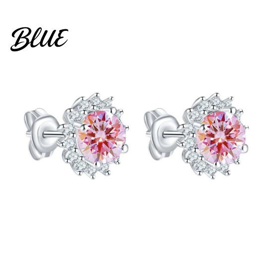 Sunflower Earrings 1 Pair Stud Shape Cubic Zirconia Daily Wear