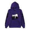 Black Warm Fleece Hooded Sweatshirt Tokyo Revengers Team Comic Print Unisex Autumn Winter Casual Daily Long Sleeve Pullover