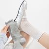 Koreanische Spitzen-Baumwollnetz-Mittelschaftsocken - Perfekt für den Sommer & zum Kombinieren mit Mary Janes