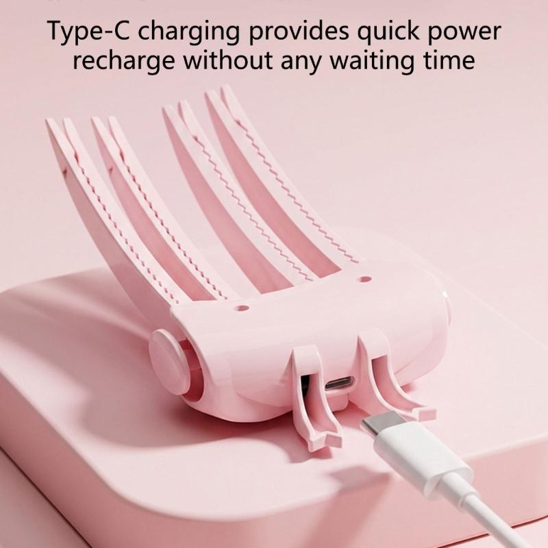 Styler Sollevante Radici Capelli, Pinza Riscaldata Senza Fili Volumizzante con Alimentazione Ricaricabile USB e 2 Impostazioni di Calore per un Rinfresco Rapido
