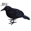 Creepy Bird Prop for Parties Realistic Crows Figurine, Lifelike Feathered Raven Statue Haunted House, Scary Mystery Atmosphere Halloween Party Props,