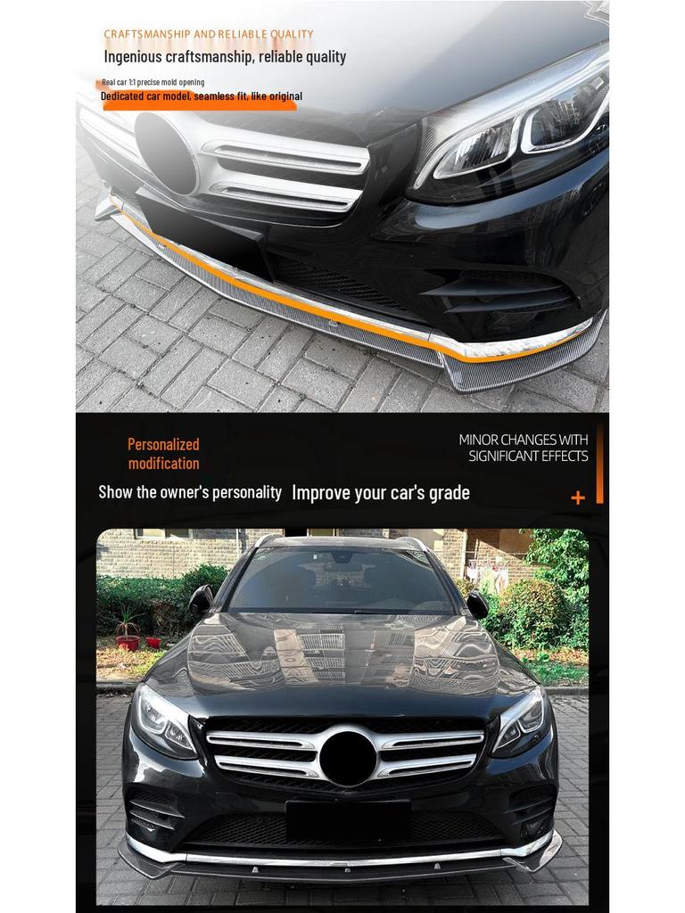 Mercedes-Benz GLC-Class X253/C253 (2016-2019) Pre-Facelift Sport Front Lip Shovel.