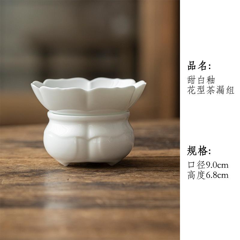 

Flower-shaped Tea Separator Infusor Antique Leaf Strainer Tea Strainer Dispenser Tea Maker Tea Filter Chinese Tea Set Collection