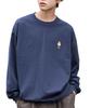 WEGO Long Sleeve with a BENDAVIS Perfect for Fall and and Size Navy Men's T-Shirt, Custom-Made One-Point Design, Winter, Streetwear, Gifts, M,
