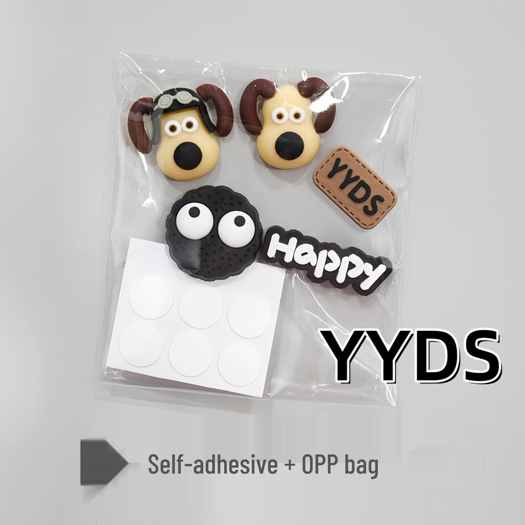 3D Cartoon Water Cup Sticker: Soft Glue Decoration, Mixed Style DIY, No-Trace Adhesive, Cute Phone Case, Refrigerator Magnet