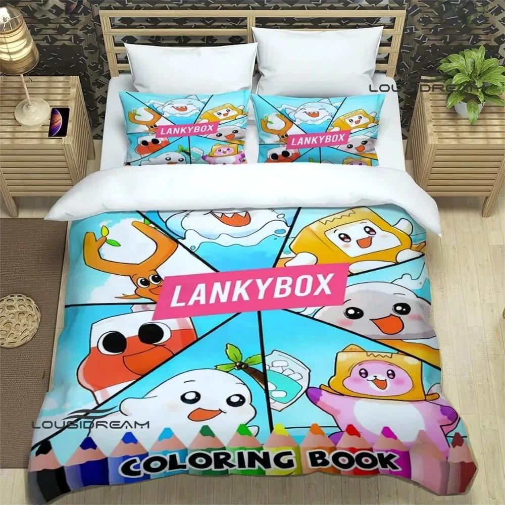 Lankybox Foxy Boxy cute printed Bedding Sets exquisite bed supplies set duvet cover bed comforter set bedding set luxury