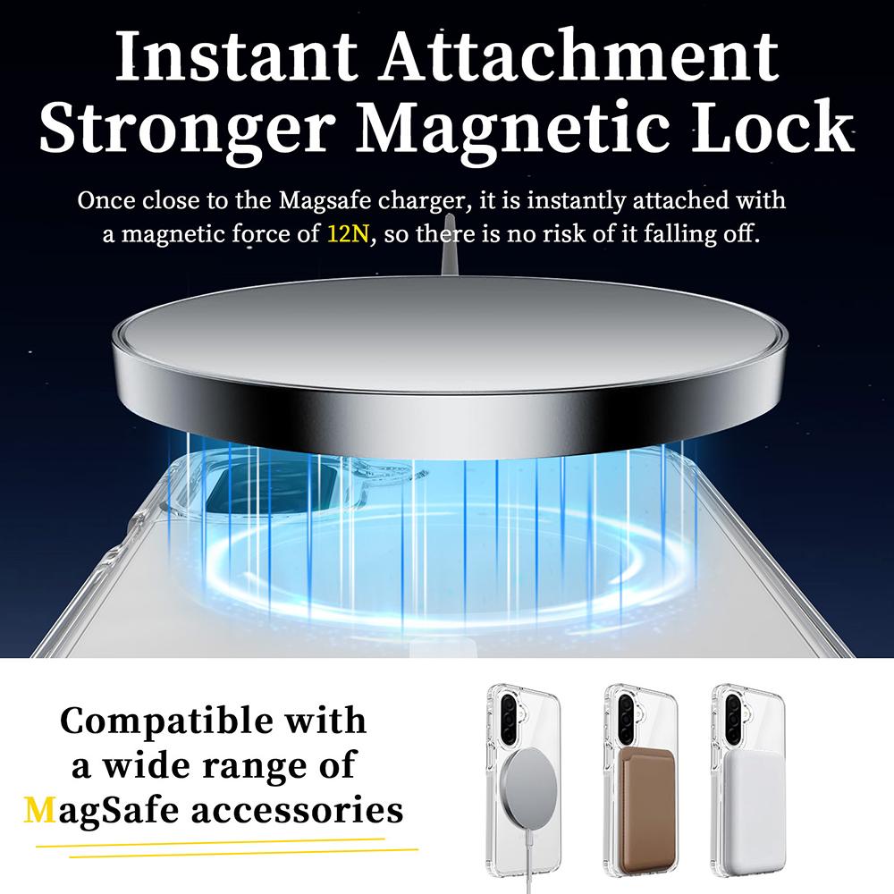 Magnetic Magsafe Case For Samsung A17 A56 A36 A26 A16 A55 A35 A15 A54 4g 5g Hybrid Hard Cover Clear Shockproof Soft Shell A 17