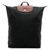 Longchamp Le Pliage Original Struktur Logo Verstellbarer Breiter Schultergurt Nylon Tragetasche Rucksack Damen Rucksack Schwarz 10284089001