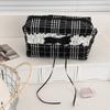 Süße Spitze Schleife Damen Canvas Kosmetiktaschen Tragbare Damen Clutch Geldbörse Lippenstift Make-up Etui Modische Damen Aufbewahrungstasche