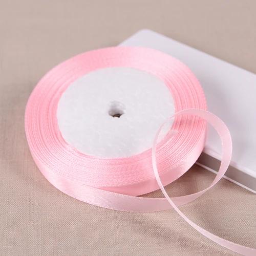 10mm Satin Ribbons DIY Wedding Birthday Party Artificial Silk Roses Crafts Supplies Sewing Acces Scrapbooking Material 25Yards