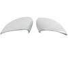 White Side mirror covers for Ford Fiesta VI MK6 CB1 CCN 2009 2017 Wing caps replace Hatchback Sedan