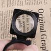 20X Coin Magnifier Portable Metal Eye Loupe Sewing Magnifying Glass for Textile Optical Jewelry Tool Coins Clothing