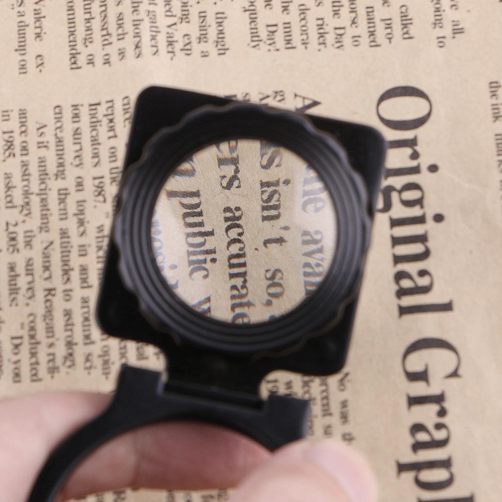 20X Coin Magnifier Portable Metal Eye Loupe Sewing Magnifying Glass for Textile Optical Jewelry Tool Coins Clothing