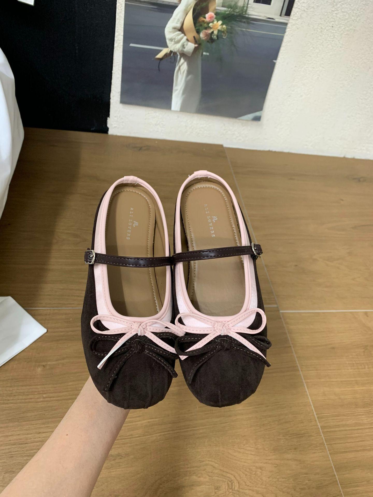 Women s Round Toe Bowknot Feminine Pumps - Fashionable Footwear 35