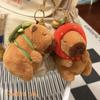 Cute Capybara Plush Keychain Bag Pendant Girls' Gift Soft And Adorable