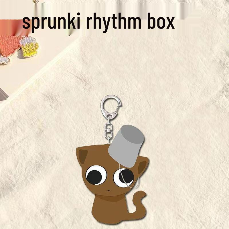 

Брелок Sprunki Rhythm Box Q: Студенческий рюкзак-подвеска, Ювелирный подарок для друзей.