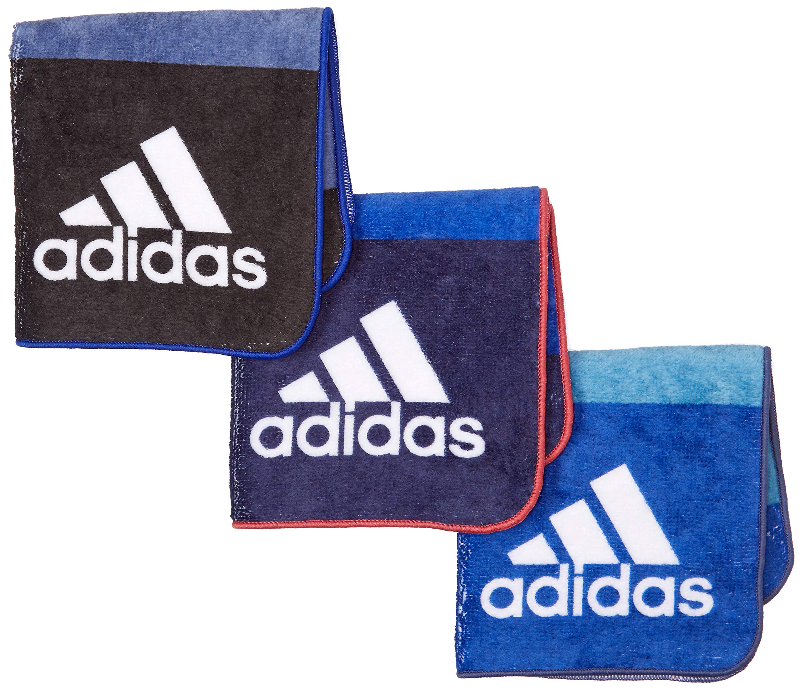

towel handkerchief set of 3 [Adidas] Men s (black/navy/blue)
