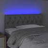 VidaXL LED Headboard Bedroom Furniture Single Bed Accessory Headboard Interior Light Grey 3121930