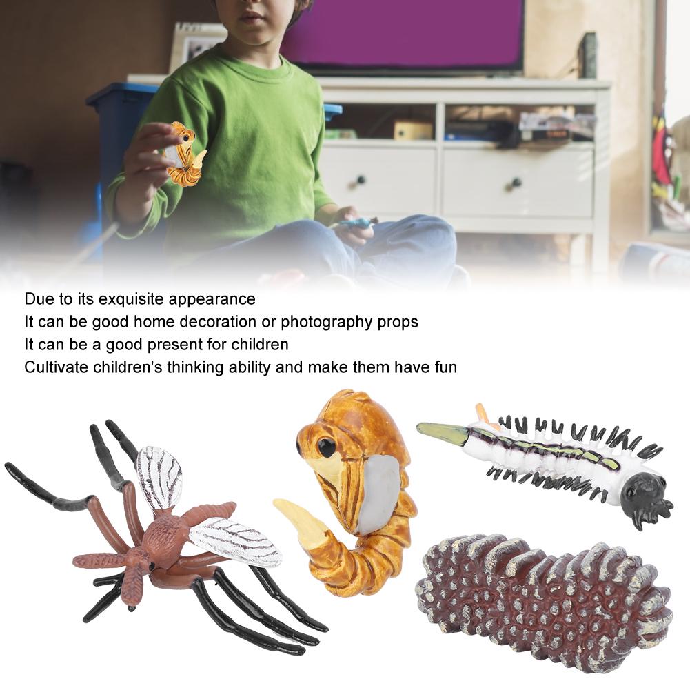 Mosquito Growth Cycle Model Children Miniature Simulation Animal Early Education Statue Toy